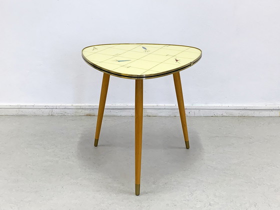 Image 1 of Mid Century tripod coffee table