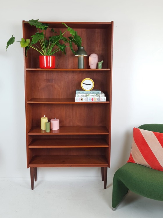 Image 1 of Vintage tall Danish bookcase