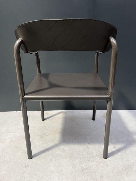 Image 1 of Vintage saddle leather chair