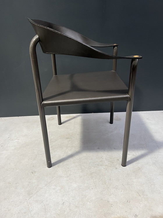 Image 1 of Vintage saddle leather chair