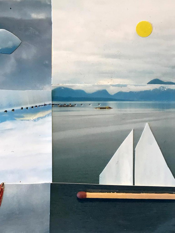 Image 1 of Han Bennink - collage avec bateau