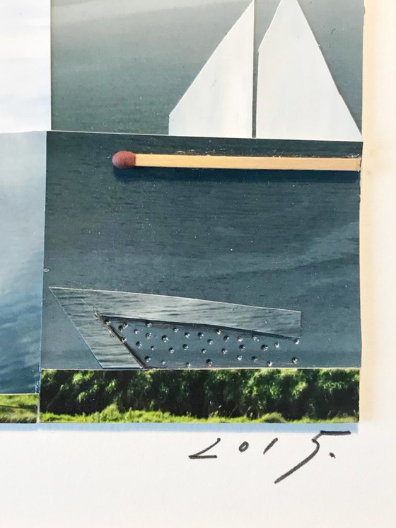 Image 1 of Han Bennink - collage with boat