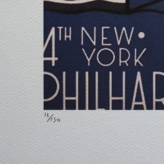 Image 1 of Vintage Roy Lichtenstein "Lincoln Center" Limited Edition Lithograph