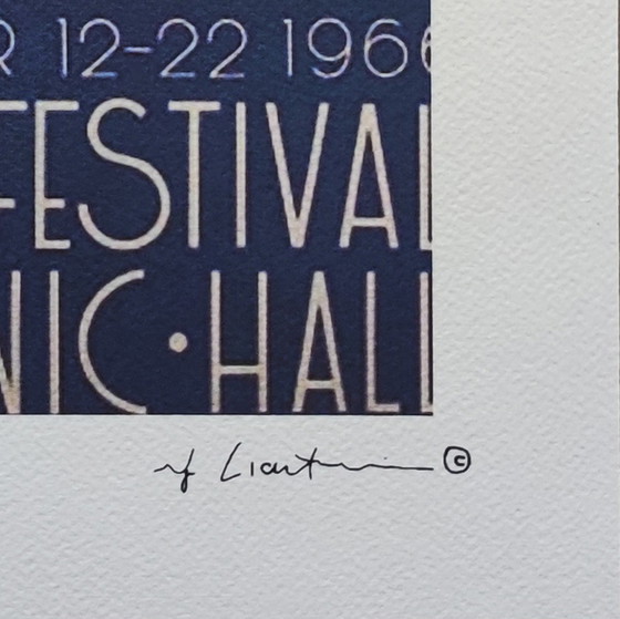 Image 1 of Vintage Roy Lichtenstein "Lincoln Center" Limited Edition Lithograph