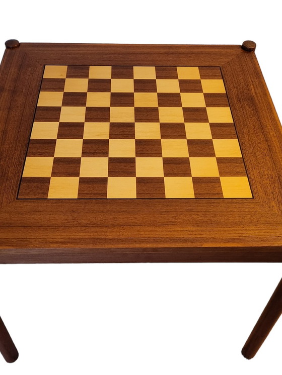 Image 1 of Vintage chess/side table