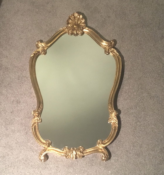 Image 1 of French baroque crested mirror