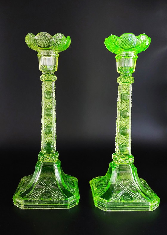 Image 1 of 2x Art Deco candlesticks