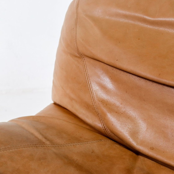 Image 1 of Leather Dreipunkt lounge armchair