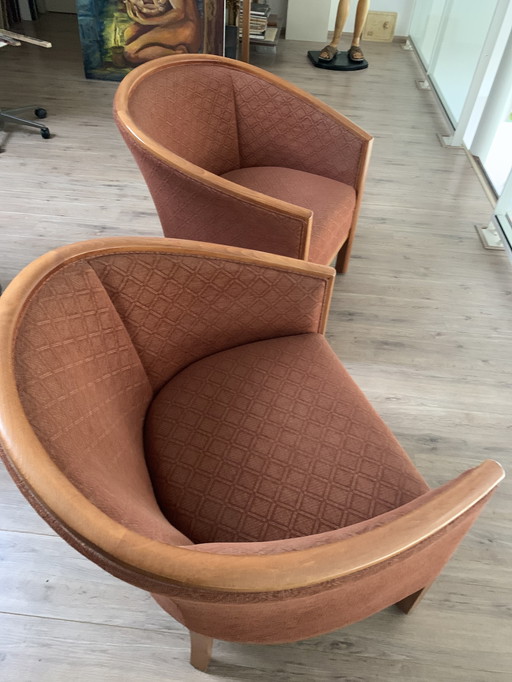 2x Bijenkorf club armchairs