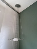 Italian design chrome with glass