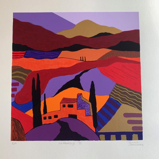 Ronald Boonacker screen print - Lombardy II