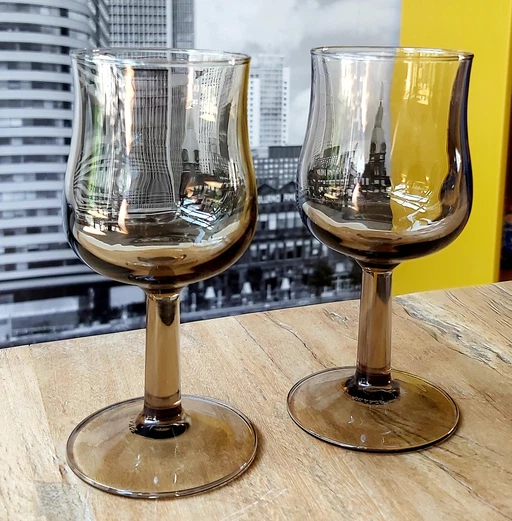 2x Arc France Luminarc glasses