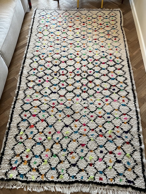 Berber rug hand-knotted