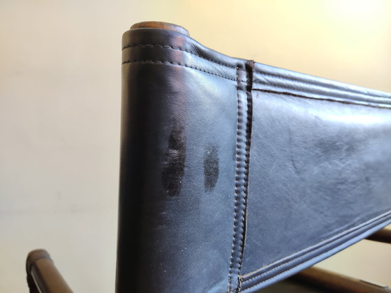 Image 1 of 4 x vintage director's chairs X-Chair by McGuire, 50s