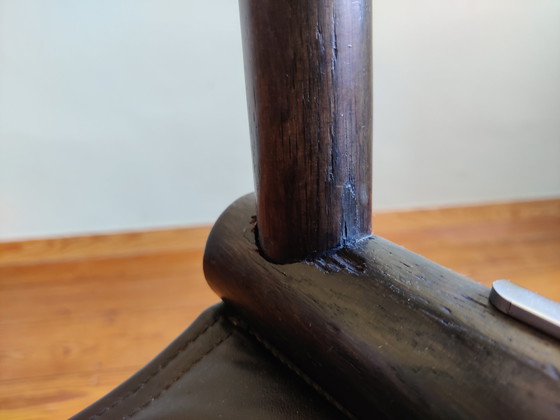 Image 1 of 4 x vintage director's chairs X-Chair by McGuire, 50s