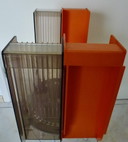 2x Vintage U-box vinyl holders