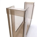 2x Vintage U-box vinyl holders