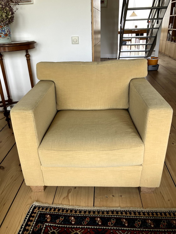 Image 1 of FFB Jean Michel Frank armchair and sofa