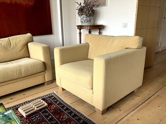 Image 1 of FFB Jean Michel Frank armchair and sofa