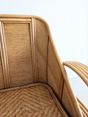Vintage rattan loveseat