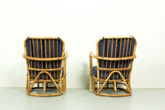 Image 1 of Midcentury Rattan Lounge Set