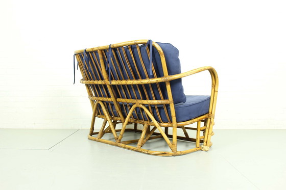 Image 1 of Midcentury Rattan Lounge Set