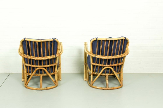 Image 1 of Midcentury Rattan Lounge Set