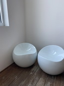 2x Ball Chair FINN STONE