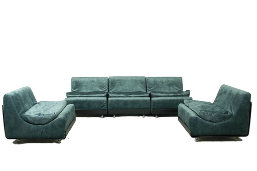 Six-part Lounge Sofa Set Orbis designed by Luigi Colani for COR, 1969.