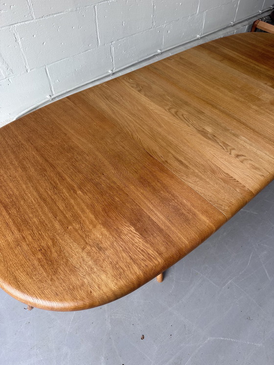 Image 1 of Vintage dining table solid extendable 