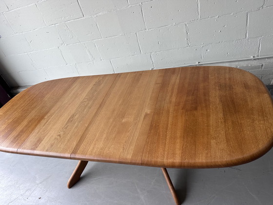 Image 1 of Vintage dining table solid extendable 