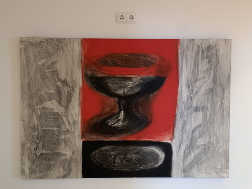 Costa Lefkochir Schilderij – schilderijen tekeningen, Canvas, Hedendaags