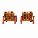 Two vintage teak Armchairs 