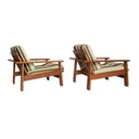 Two vintage teak Armchairs 