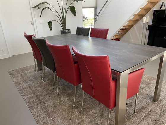 Image 1 of 8x Bert Plantagie dining room chairs ARC-E