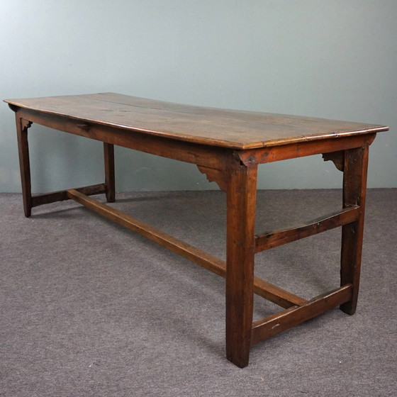 Image 1 of French oak dining table, large size