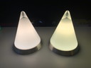 2x Peill and Putzler Kibo pyramid lamps
