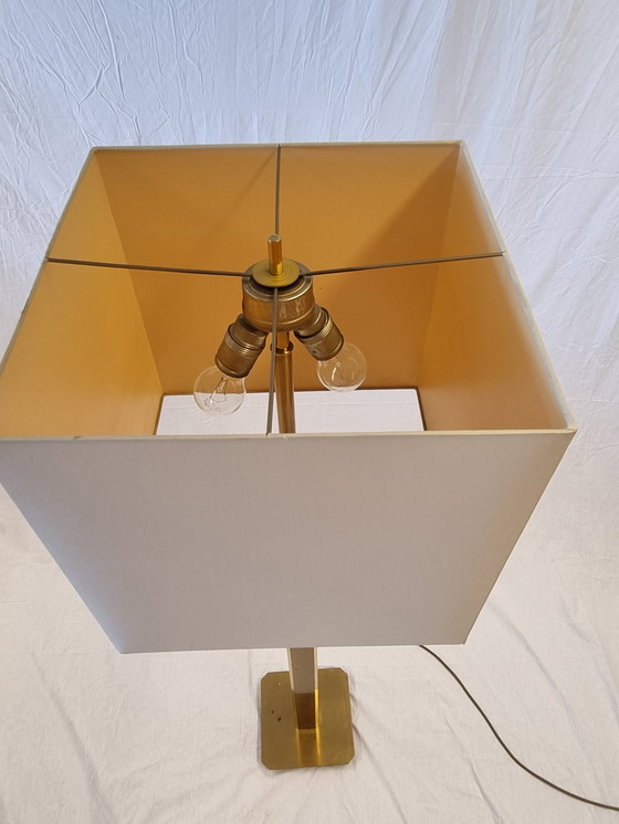 Image 1 of Heavy brass Column floor lamp