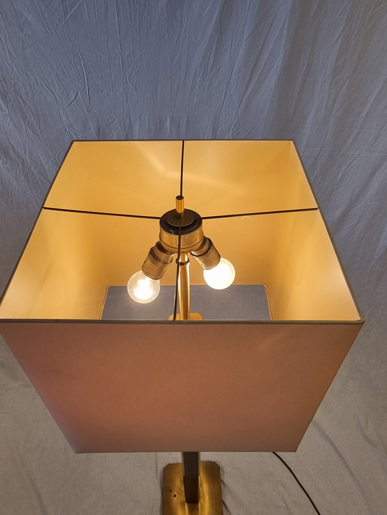 Image 1 of Heavy brass Column floor lamp