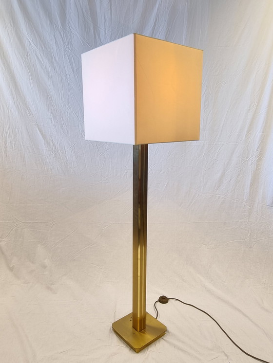 Image 1 of Heavy brass Column floor lamp