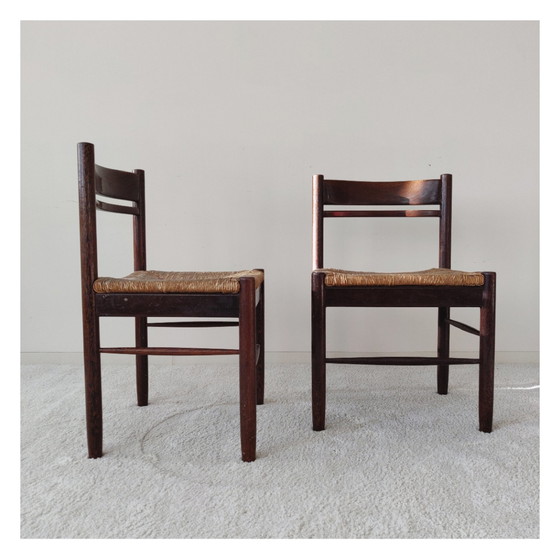 Image 1 of 2 wooden vintage chairs