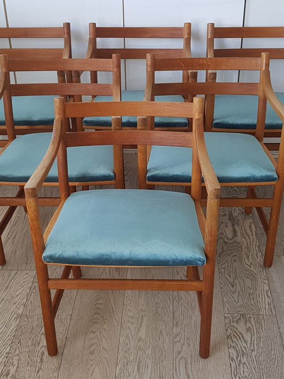 Image 1 of 6 pcs. Hans Wegner, Carl Hansen, velours