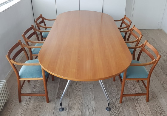 Image 1 of 6 pcs. Hans Wegner, Carl Hansen, velours