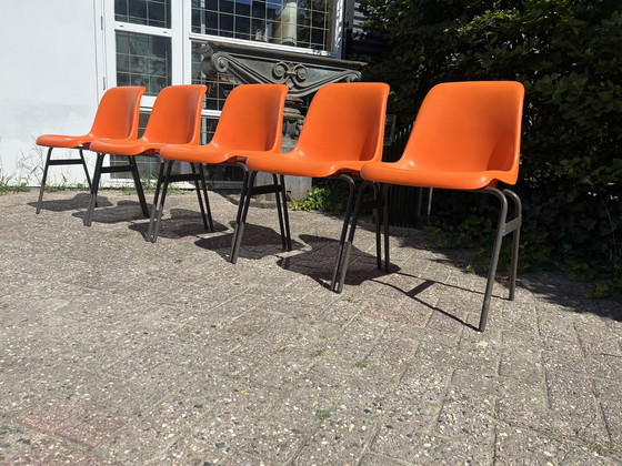 Image 1 of 6 seventies school chairs