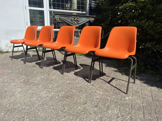 Image 1 of 6 seventies school chairs