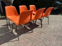 6 chaises d'école des années 1970