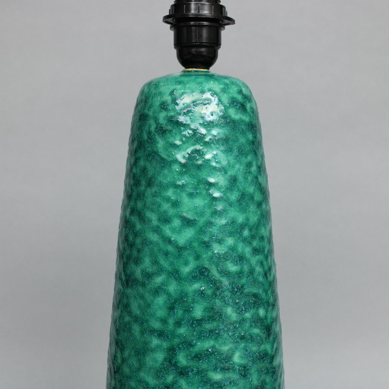 Image 1 of Pieter Groeneveldt - glazed earthenware lamp base with shade