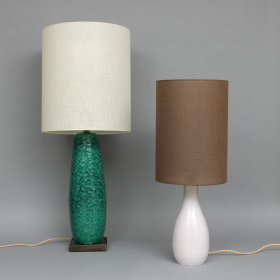 Image 1 of Pieter Groeneveldt - glazed earthenware lamp base with shade