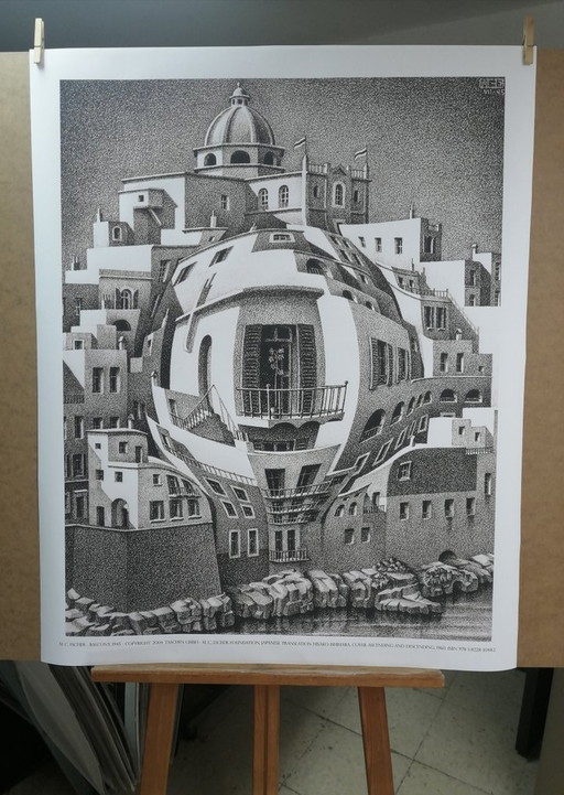 M. C. Escher - Balcony Impossible Bubble Perspective XXL poster