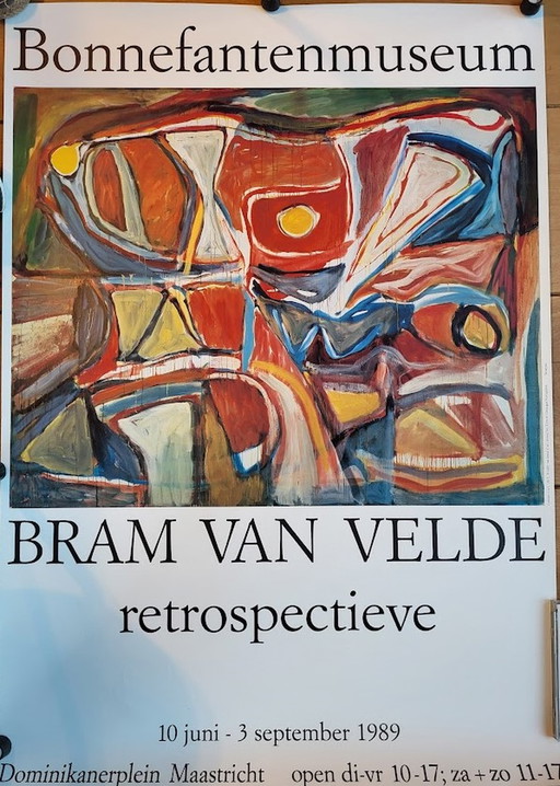 Bram van Velde Bonnefantenmuseum 1989 poster